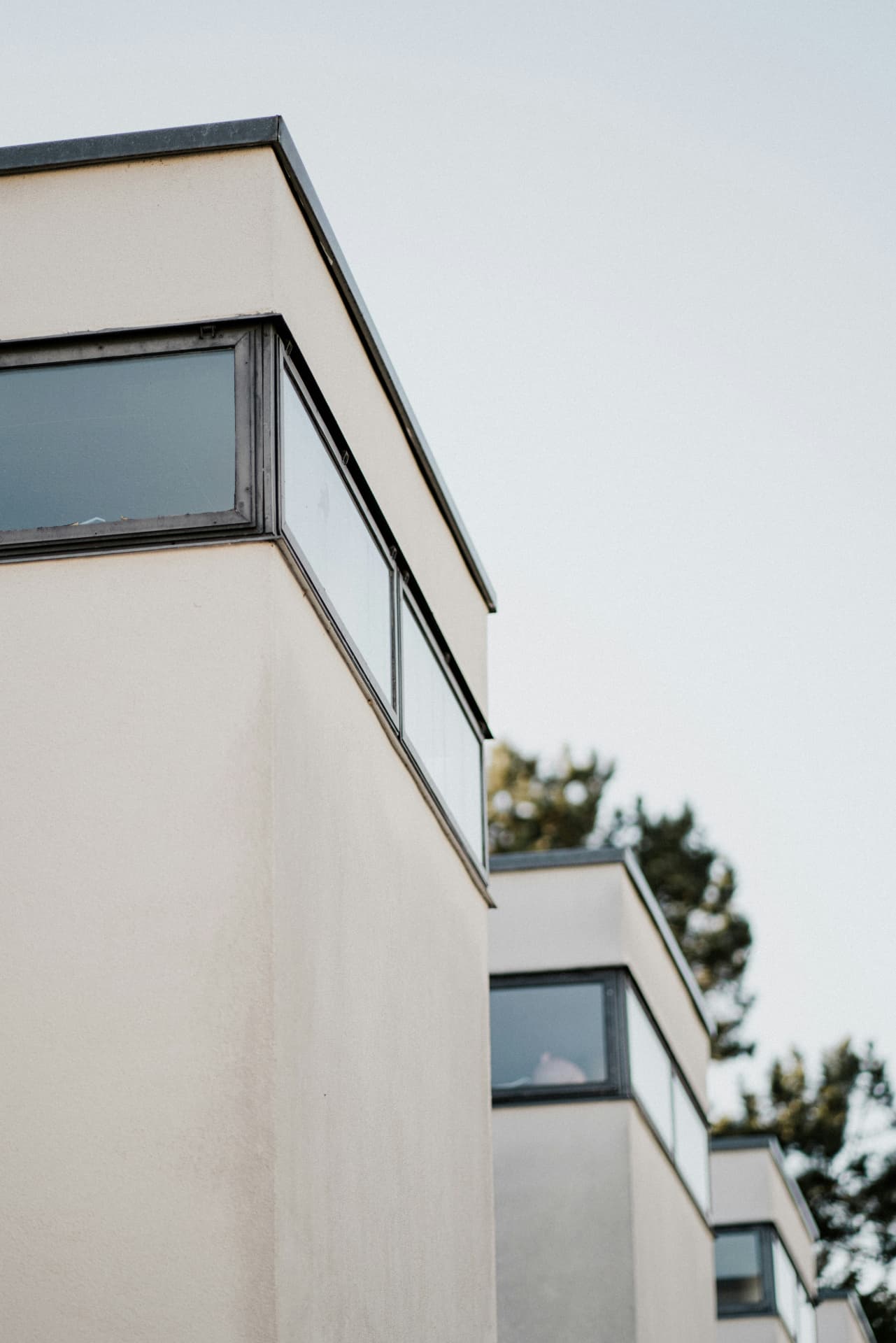 Bauhaus-Architektur mit klaren Linien