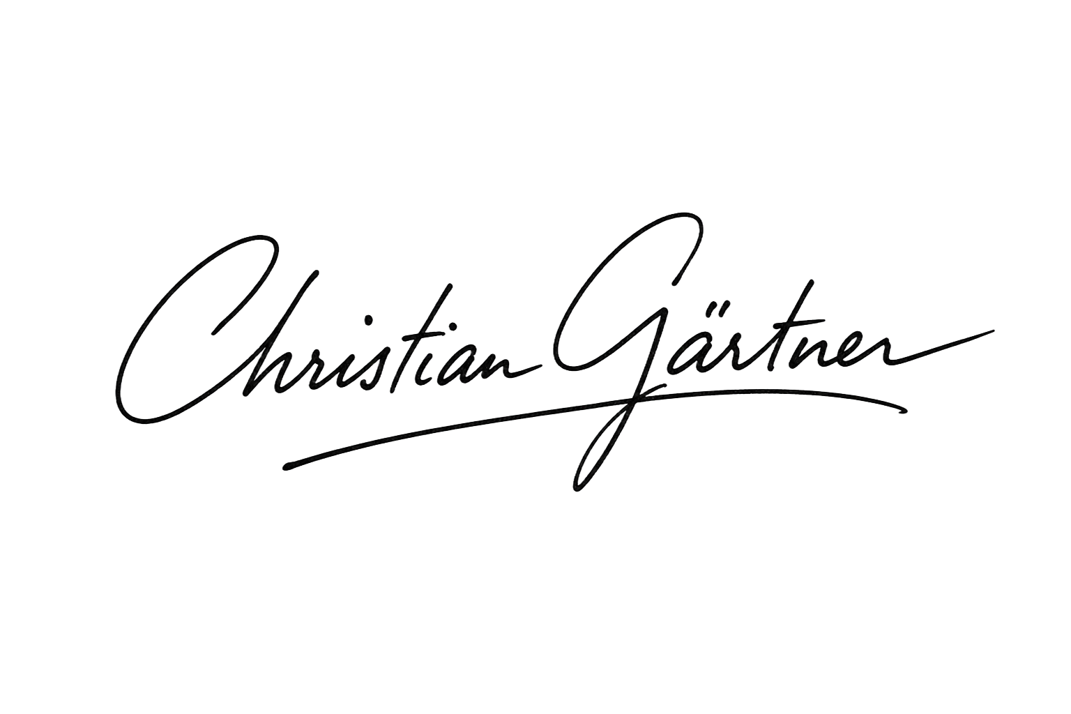 Unterschrift von Christian Gärtner