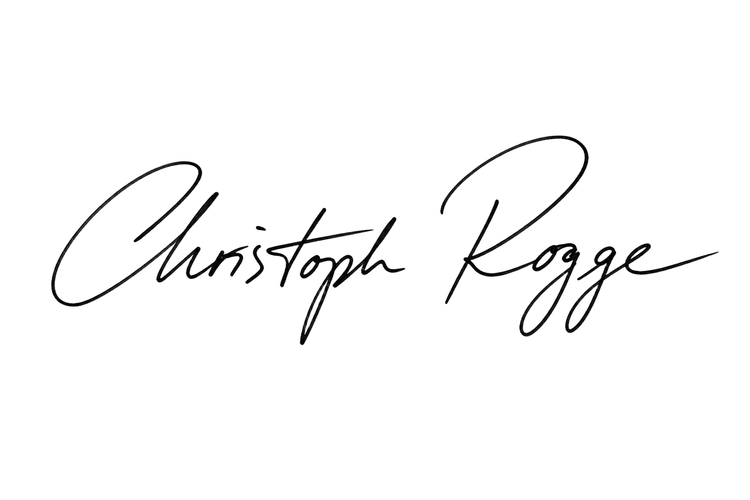 Unterschrift von Christoph Rogge